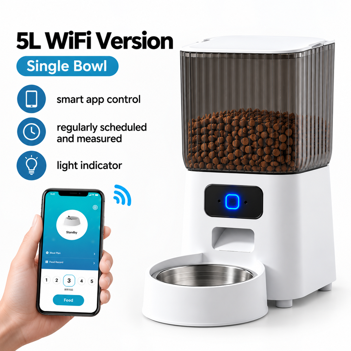 5L Automatic Pet Feeder