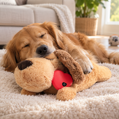 Anxiety Relief Plush Toy with Heartbeat Simulator