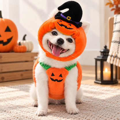 Pumpkin Halloween Costume for Dogs & Cats