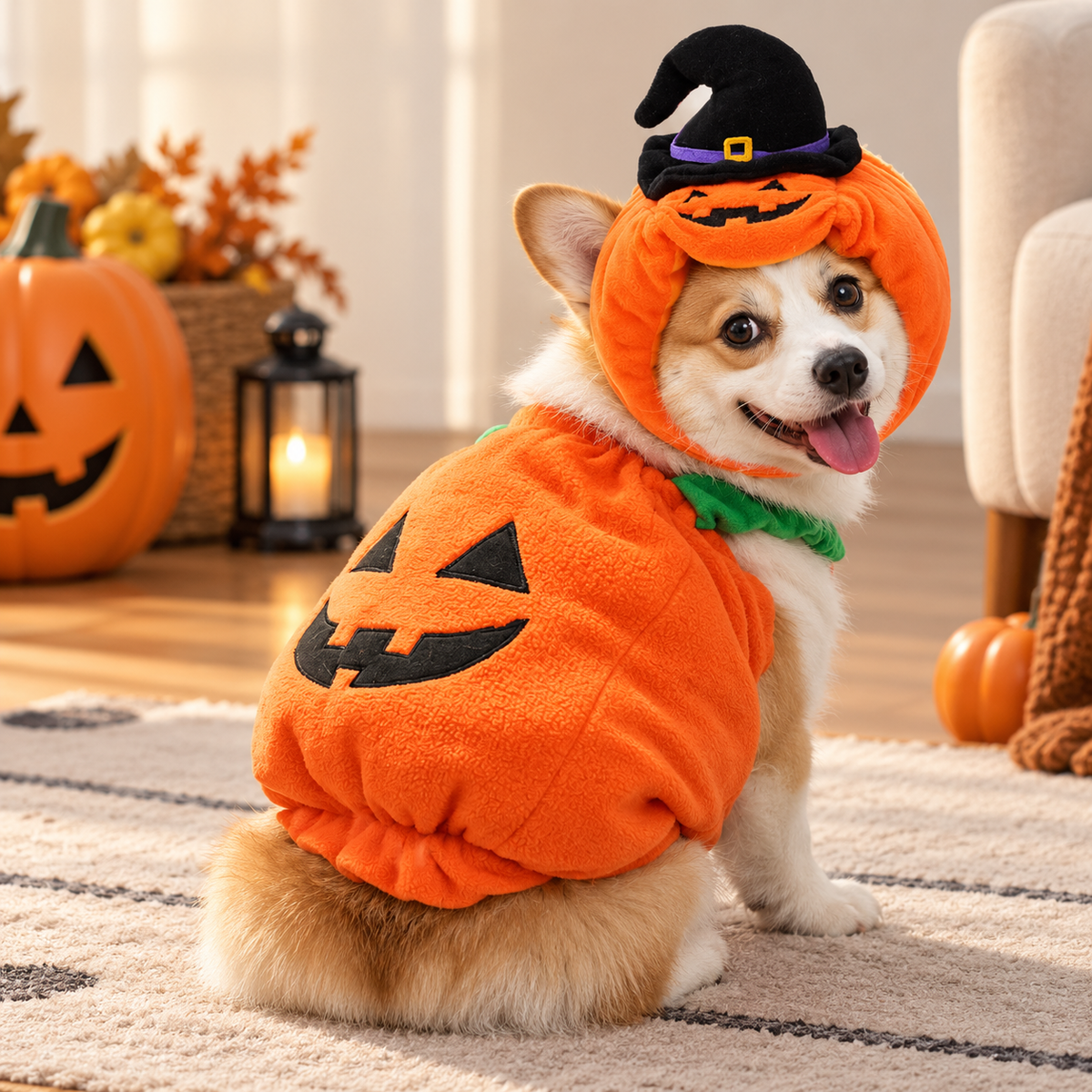Pumpkin Halloween Costume for Dogs & Cats