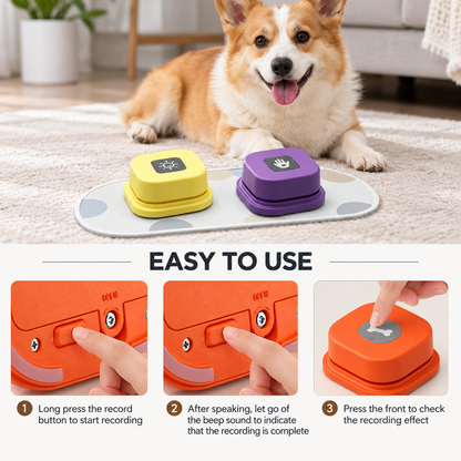 Recordable Talking Button for Pet Communication
