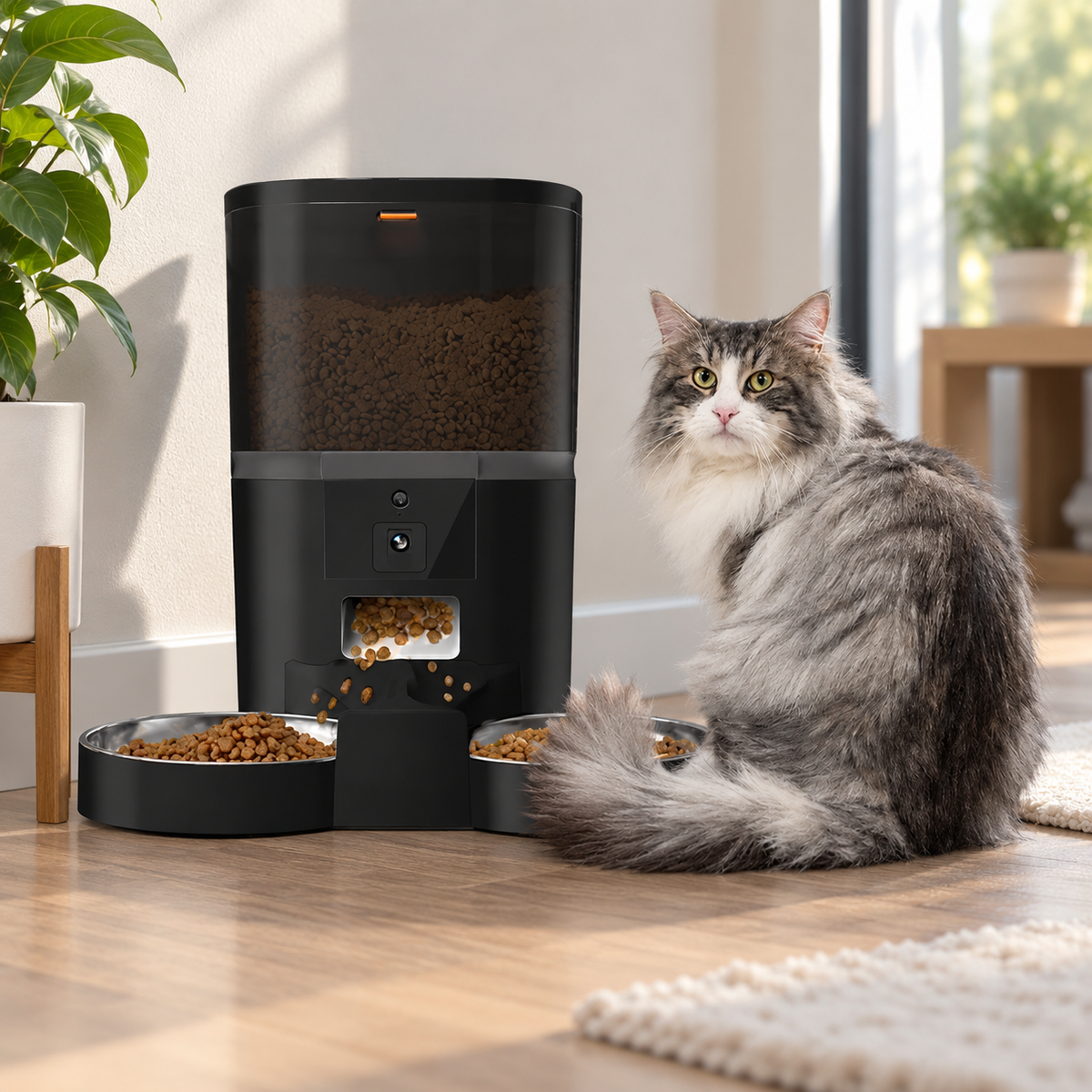 Smart WiFi Pet Feeder with Camera