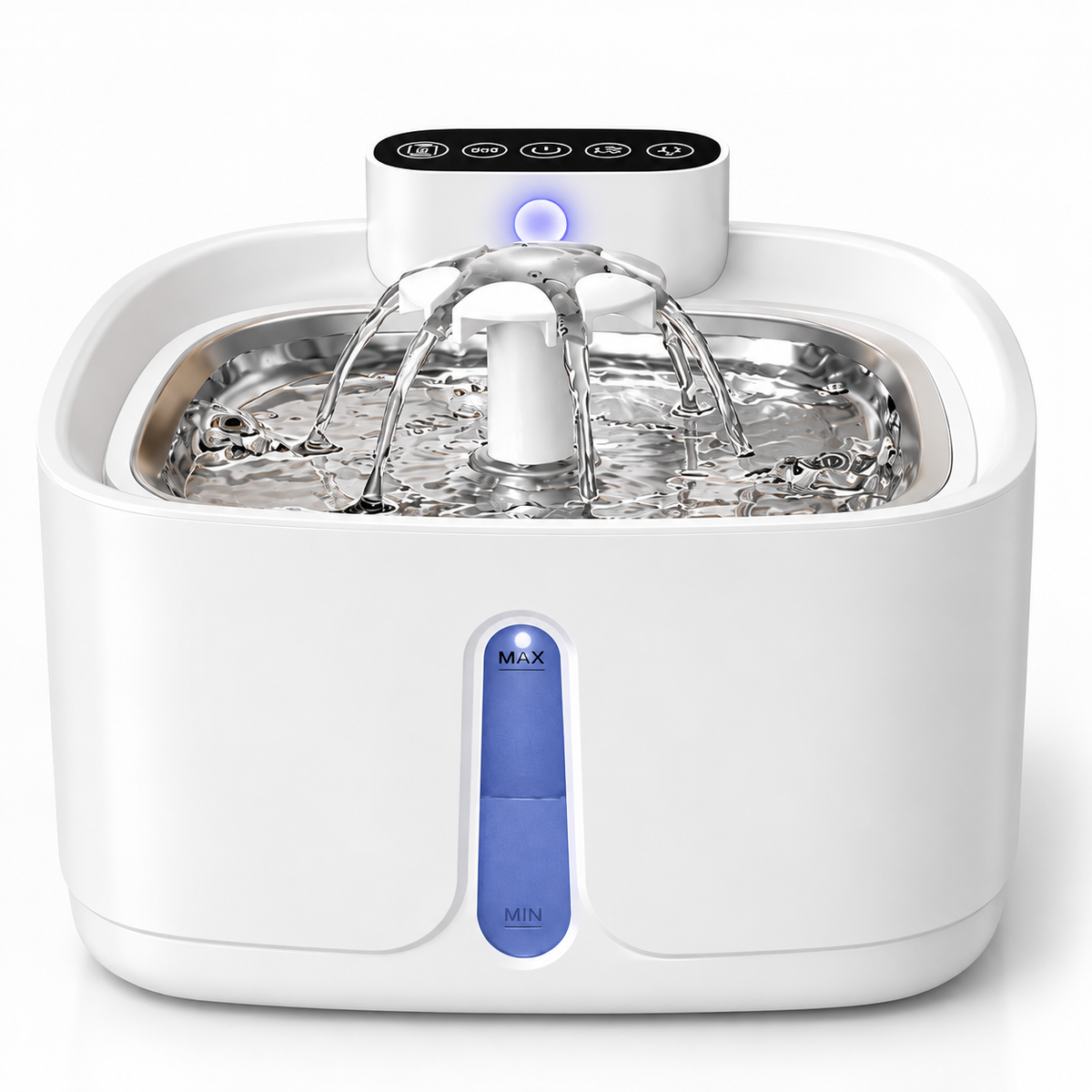 Smart Pet Water Fountain Wireless Stainless Steel Water Dispenser