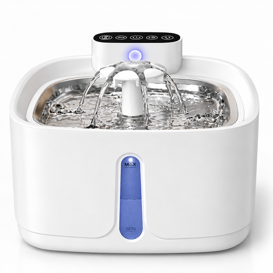 Smart Pet Water Fountain Wireless Stainless Steel Water Dispenser