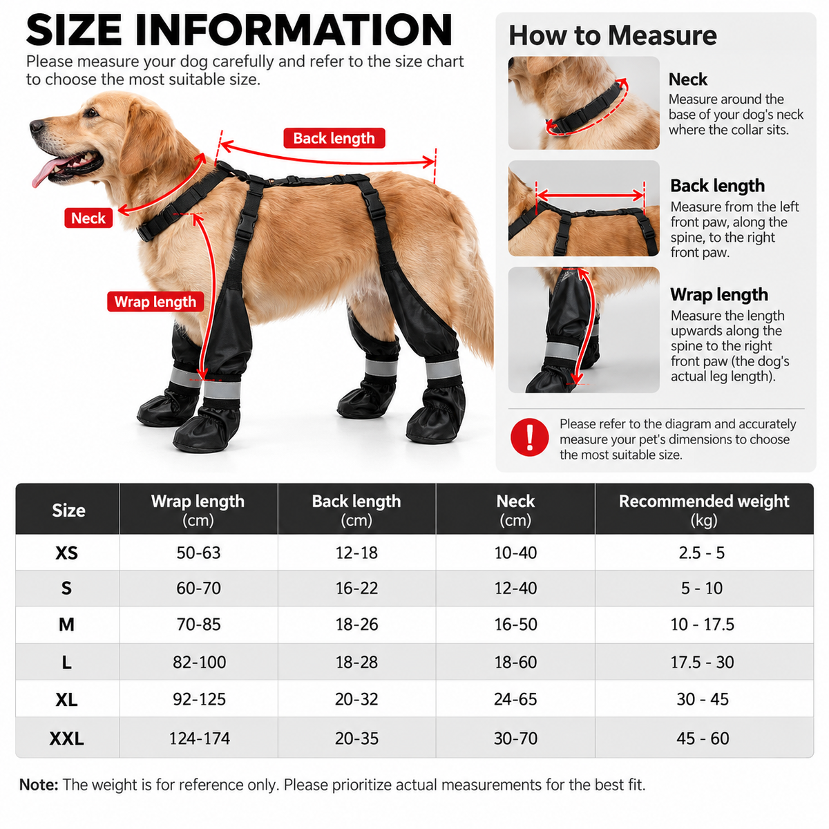 Waterproof Anti-Slip Dog Boots with Suspender Harness
